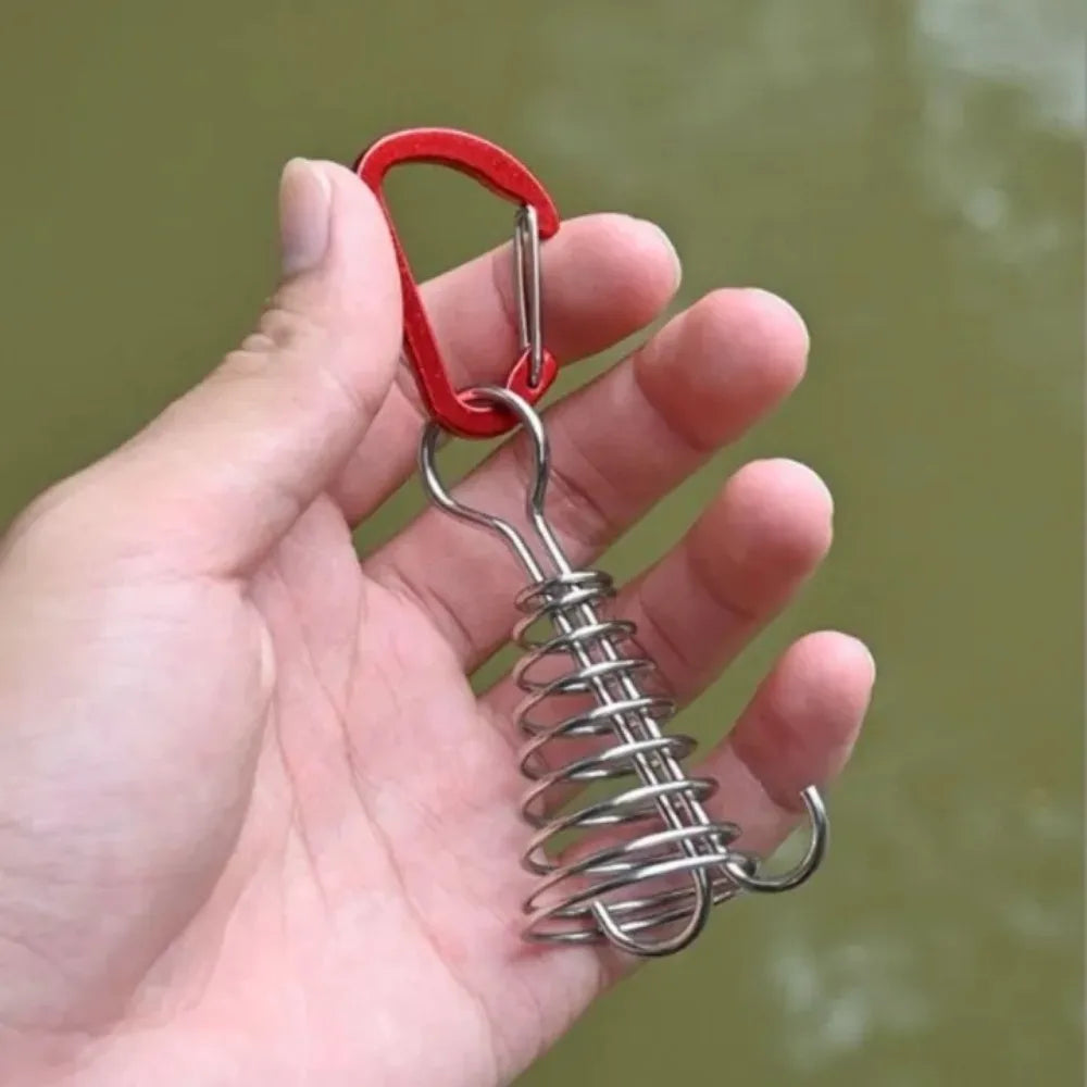 Stainless Steel Tent Wind Rope Buckle Hook Set – 4/6 Pack