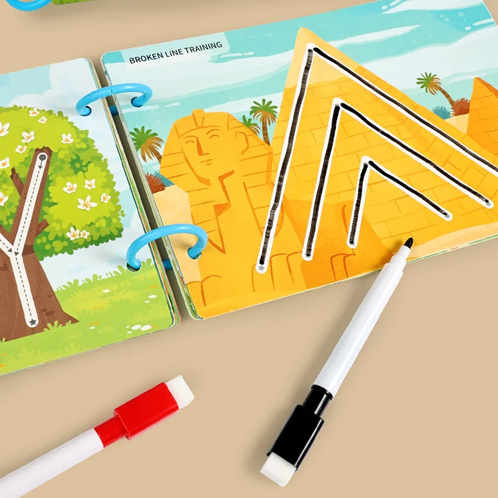 Write & Wipe Pen Control Activity Book for Toddlers & Kids