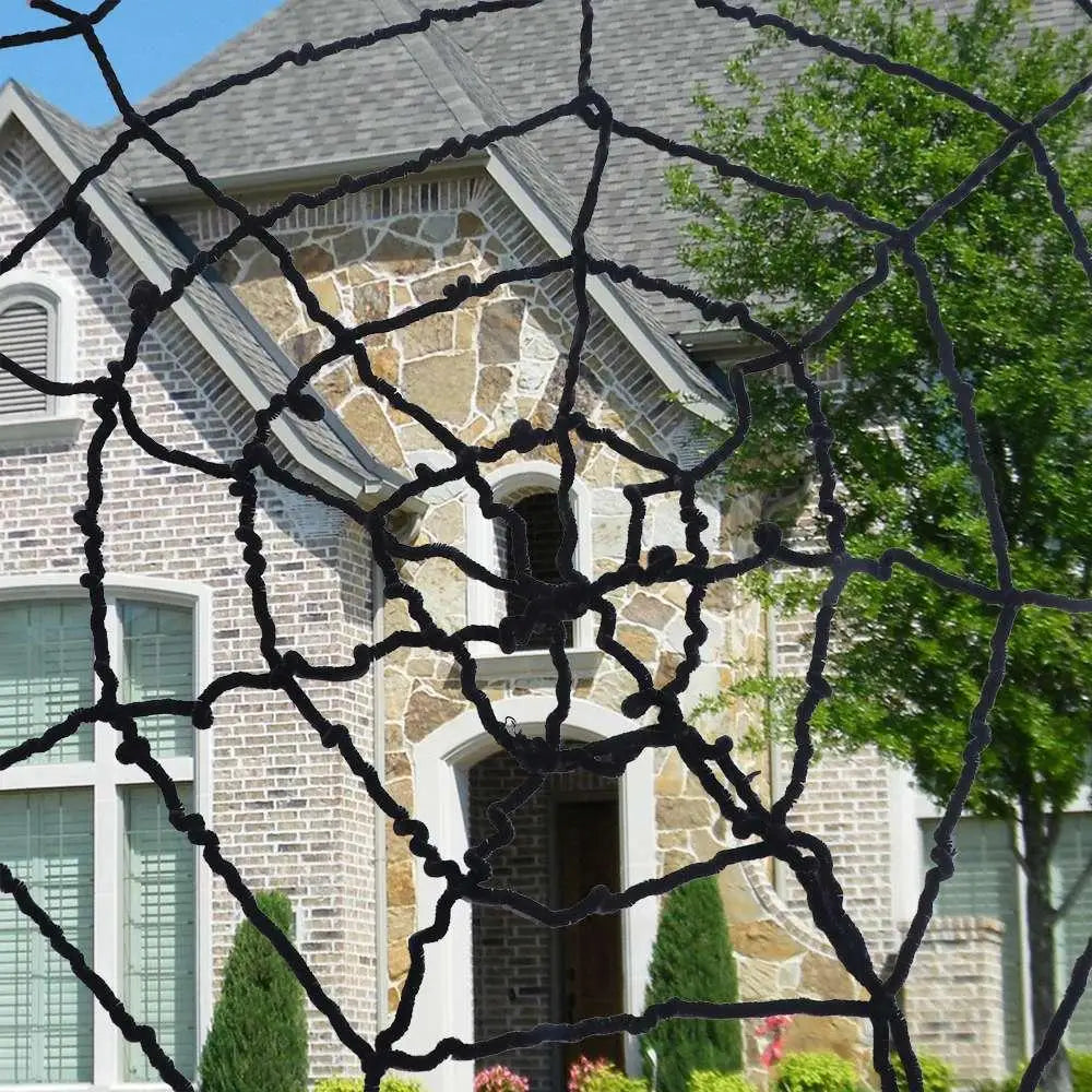 Giant Halloween Spider Web Decoration – Stretchy Cobweb 1.5–3.6m