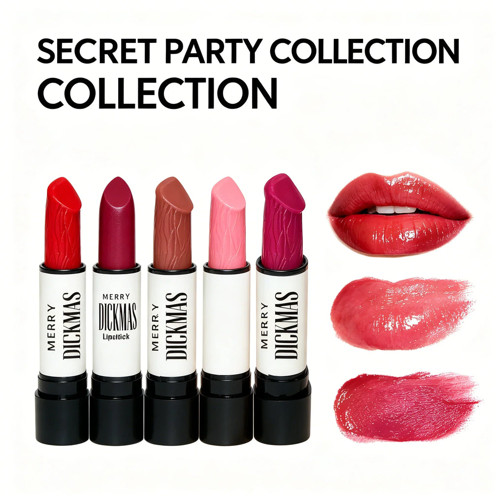 Secret Party Christmas Lipstick – Matte Shimmer Long-Wear