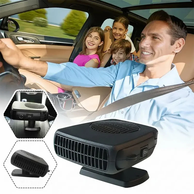 2-in-1 Car Windshield Defroster & Cooling Fan | 12V/24V