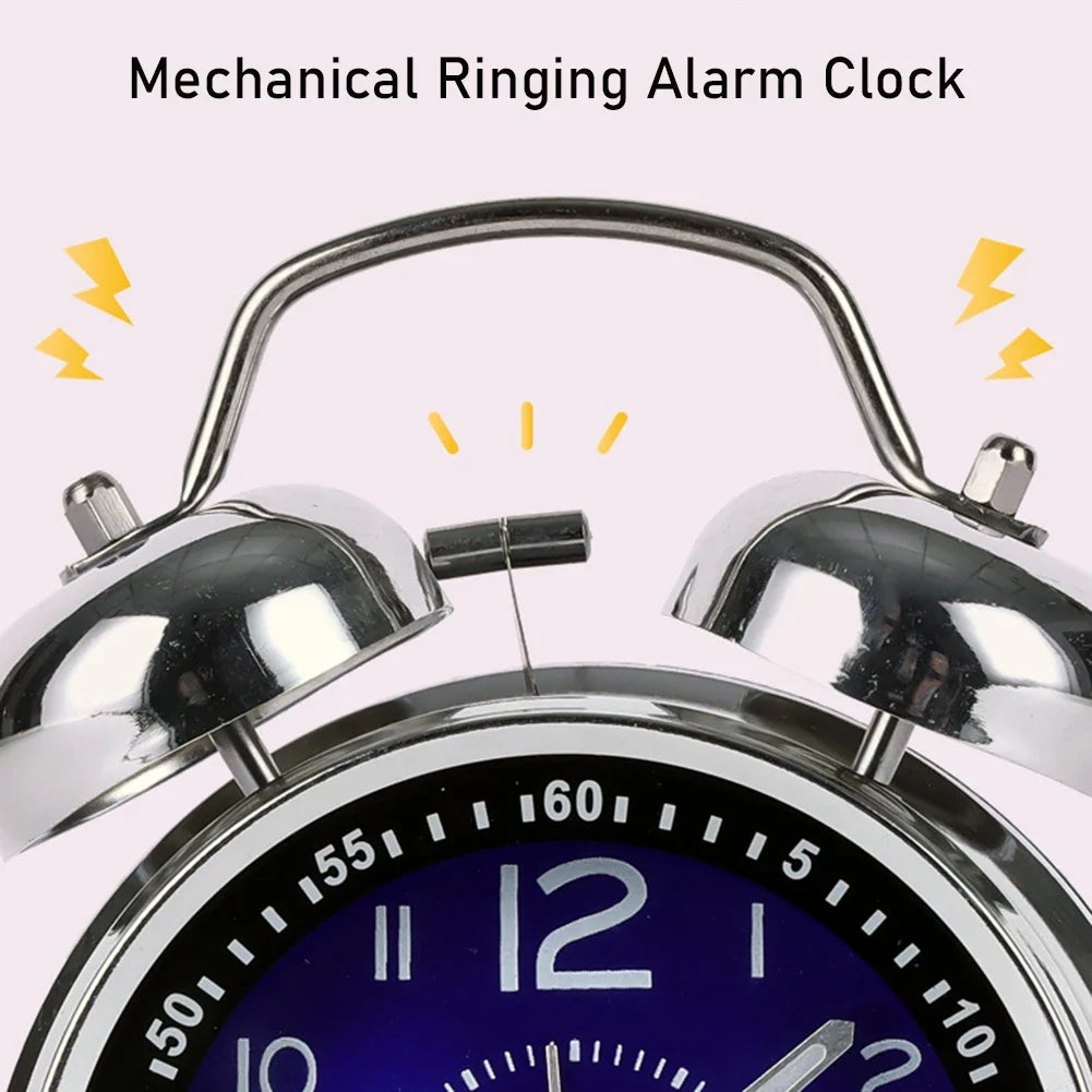 Twin-Bell Vintage Alarm Clock | Loud, Compact & Retro