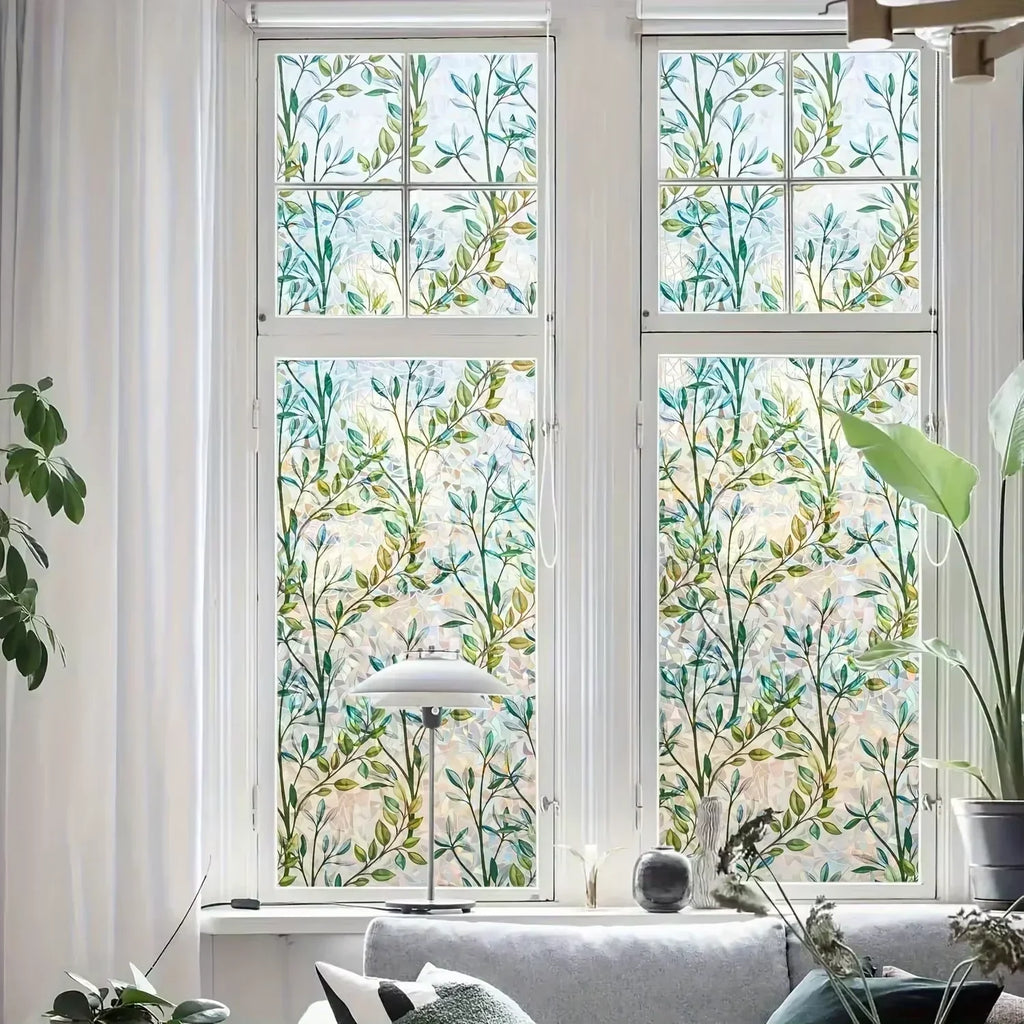 Geometric Electrostatic Window Privacy Film – 45x100cm