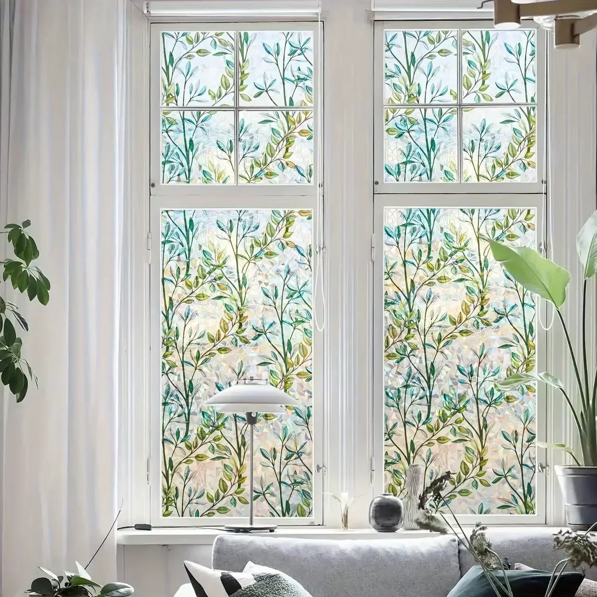 Geometric Electrostatic Window Privacy Film – 45x100cm