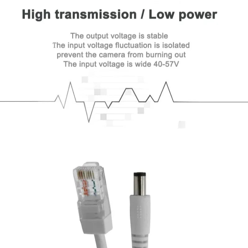 Waterproof POE Splitter 48V to 12V for IP Camera | Power Module