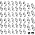 50-Pack Nickel-Plated 5mm Shelf Support Pegs for Cabinets