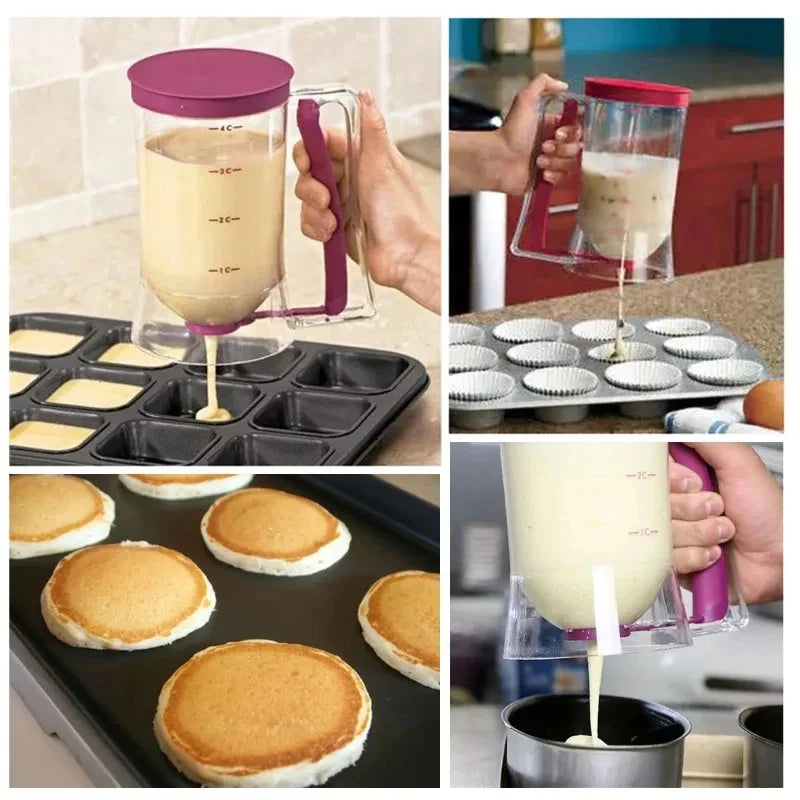 Cake Batter Dispenser 900ml – Measuring Cup DIY Baking Tool
