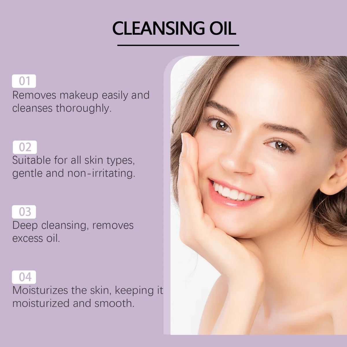Grape Seed Cleansing Oil – Gentle Makeup Remover, 100ml