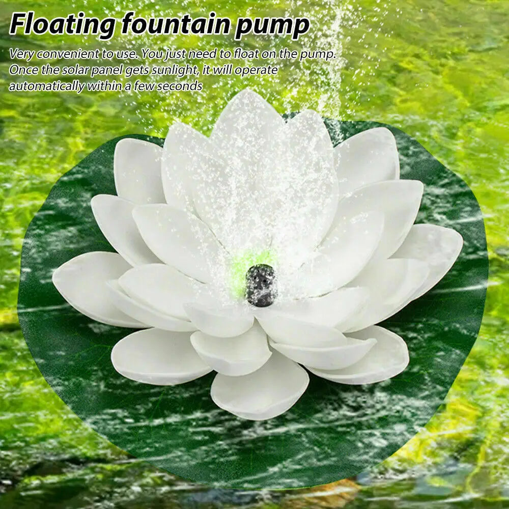 AISITIN Mini Lotus Solar Water Fountain – Garden & Bird Bath