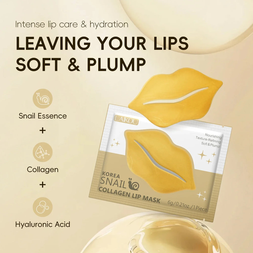 LAIKOU Hydrating Lip Mask Gel Patches – Moisturize & Repair