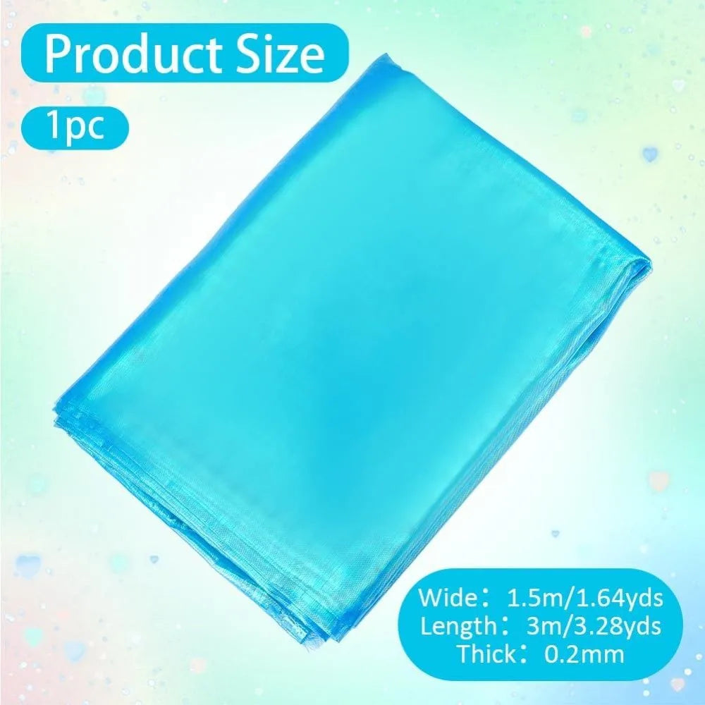 Iridescent Holographic Organza Fabric 1.6x3.3 Yds | Bridal Gauze