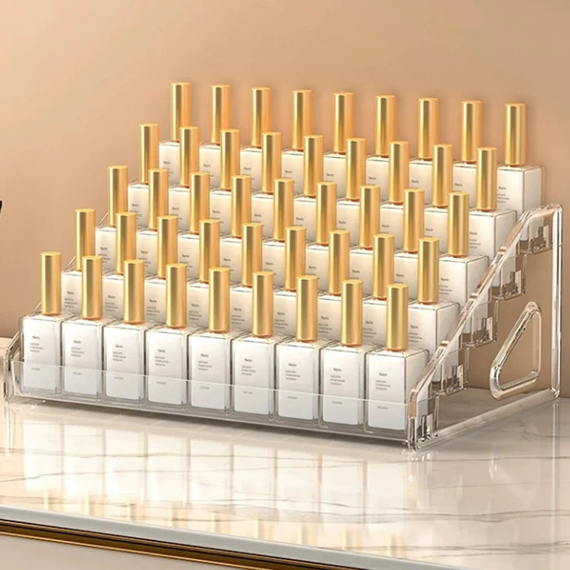 Acrylic Nail Polish & Lipstick Organizer Rack | 3–7 Tiers