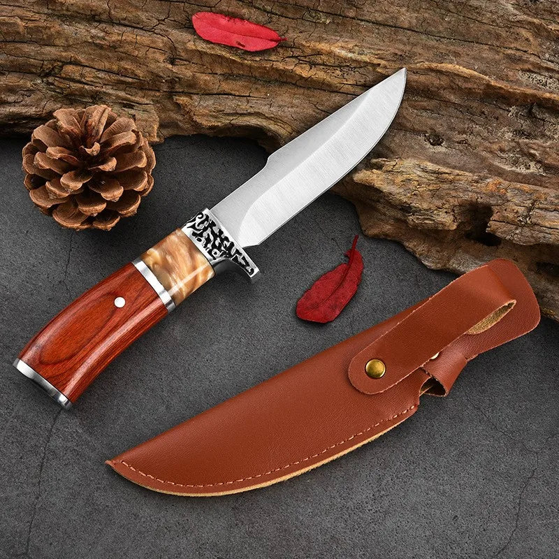 Hand Forged Boning Knife – Wood Handle Hunting & Kitchen Knife