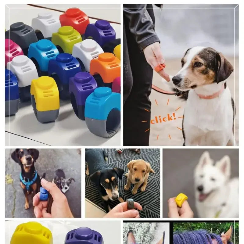 Mini Finger Clicker Pet Training Equipment Rattle Trainer Ring