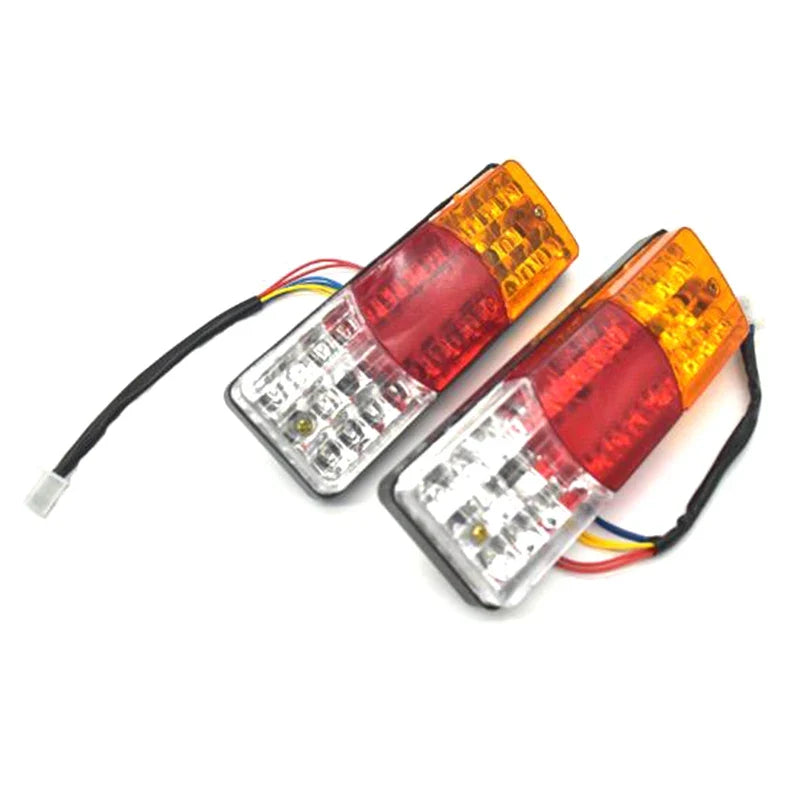 3-Color LED Motorcycle Tail Light – 12V Brake & Turn Signal