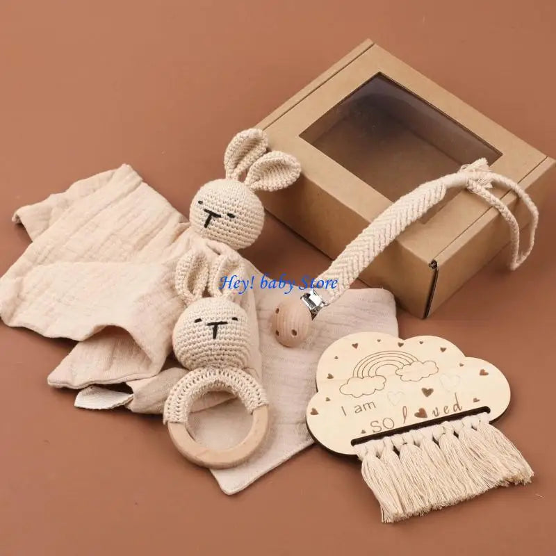 5-Piece Baby Soothing Towel & Teether Gift Set | 0–12 Months