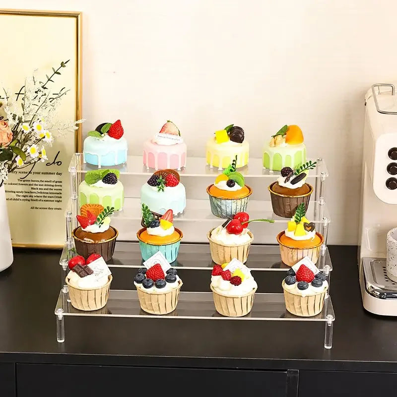 Clear Acrylic Display Stand | Perfume, Cupcake & Figurine Riser