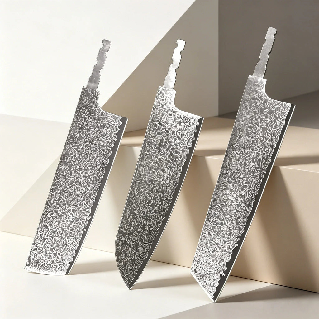 Damascus Steel Kiritsuke Santoku Nakiri Chef Knife – 21cm