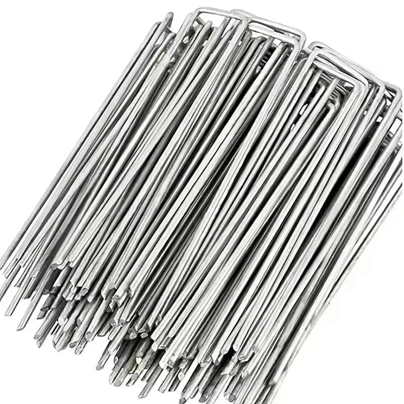 Heavy Duty U-Shaped Garden Stakes & Landscape Pins 25/50 Pcs