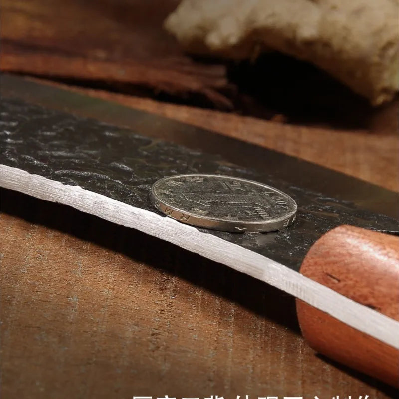 Forged Stainless Steel Chef Knife – Rosewood Handle Cleaver