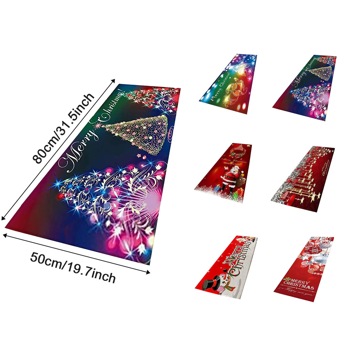 Merry Christmas Doormat & Area Rug | Festive Holiday Floor Mat