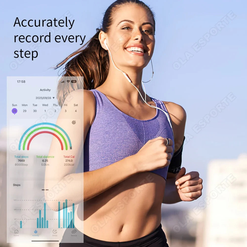 Ola Esporte Smart Ring | Heart Rate, SpO2 & Sleep Monitor