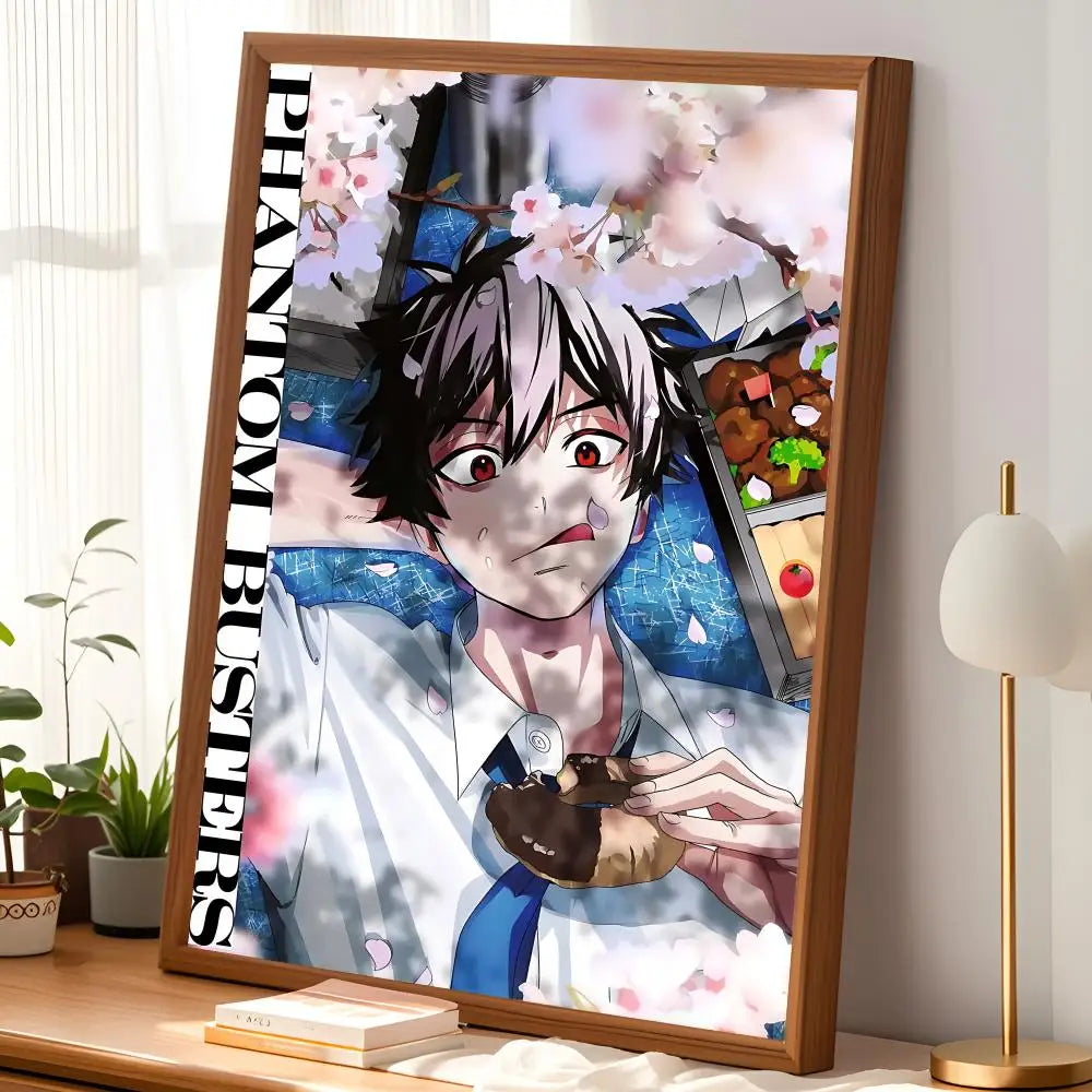 Manga Phantom Busters Self-Stick HD Wall Art Poster | Waterproof