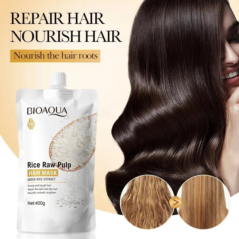 Rice Puree Hair Mask – Deep Conditioning for Frizz-Free Hair