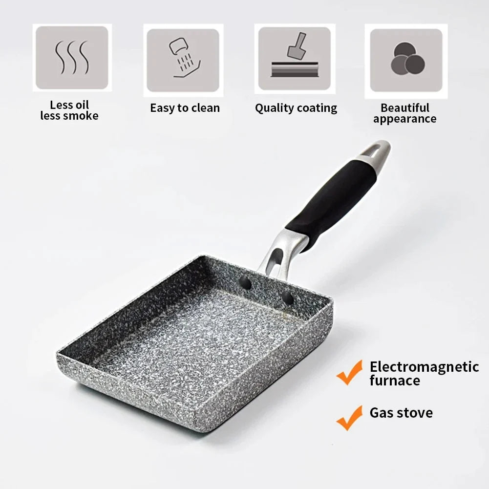 KEMORELA Tamagoyaki Non-Stick Stone Pan – Gas & Induction