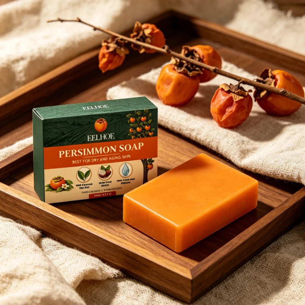 EELHOE Persimmon Soap Bar – Exfoliating, Deodorant & Moisturizing