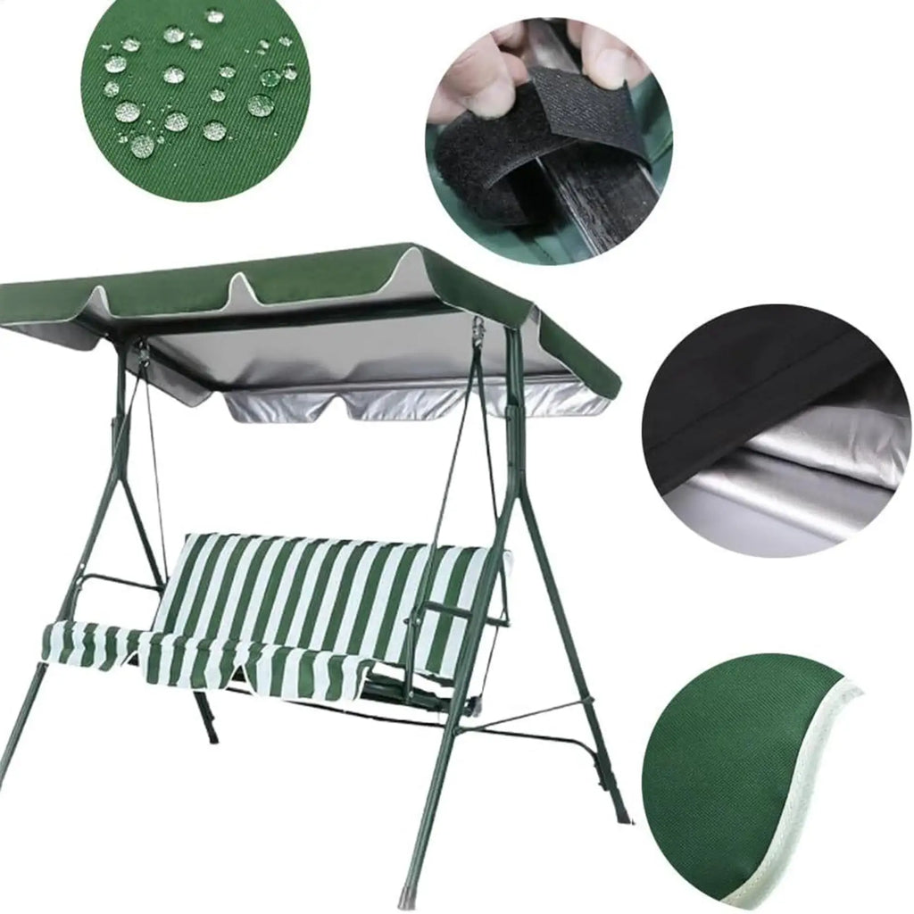 Waterproof UV-Resistant Patio Swing Canopy Replacement Cover