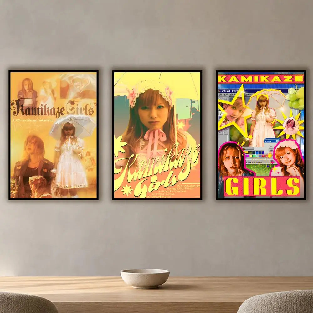 Kamikaze Girls Movie Poster Waterproof PVC Wall Sticker