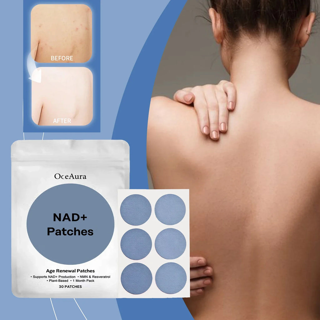 OceAura NAD+ Hydrating Body Patches | 30pc Moisturizing Skin Care