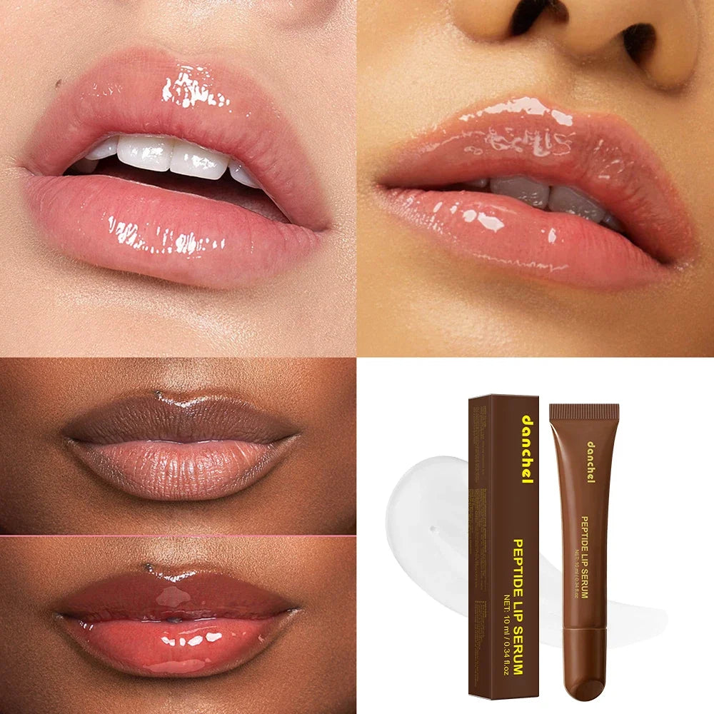 Caramel Banana Lip Gloss & Balm – Hydrating Peptide Lip Glaze
