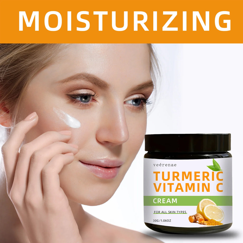 Turmeric & Vitamin C Face Cream – Firms & Brightens All Skin