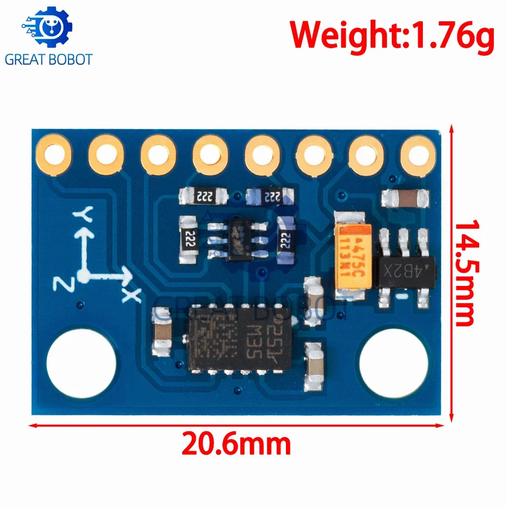 GY-511 LSM303DLHC 3-Axis Accelerometer & Magnetometer for Arduino