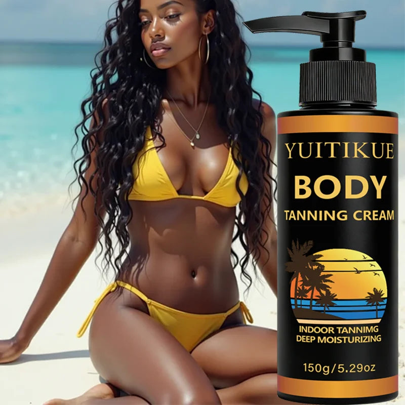 YUITIKUE Indoor Self-Tanning Lotion – Natural Dark Bronzer 150g