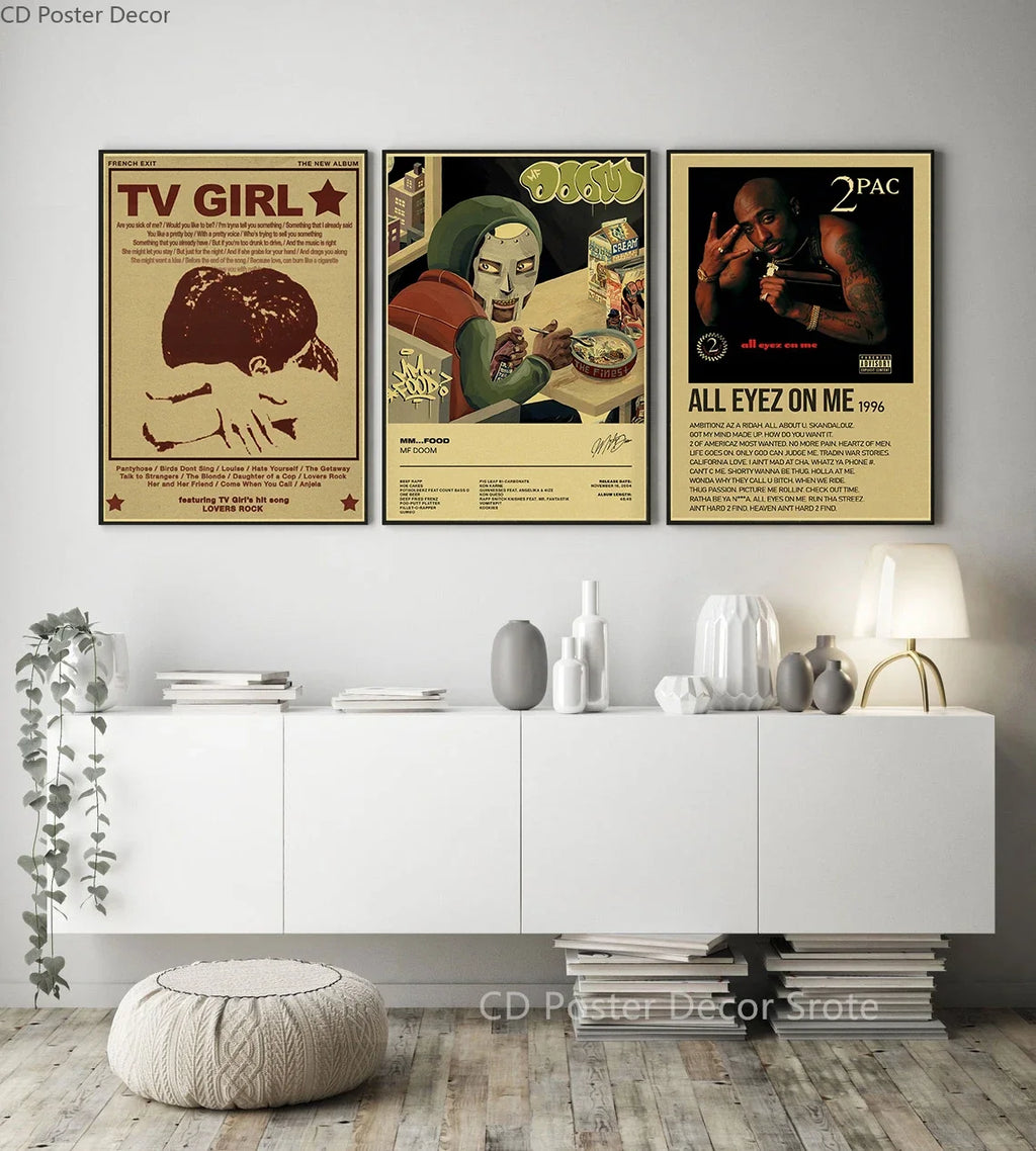 Vintage Music Posters – Lizzy Grant & TV Girl Retro Wall Art