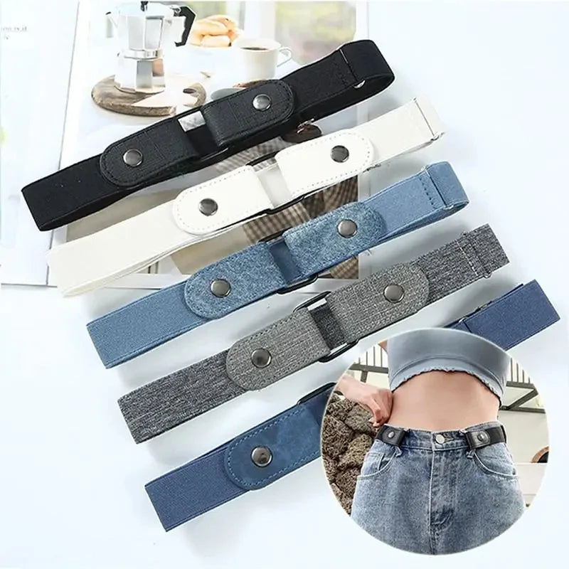 Buckle-Free Invisible Elastic Belt | Unisex Stretch Waistband