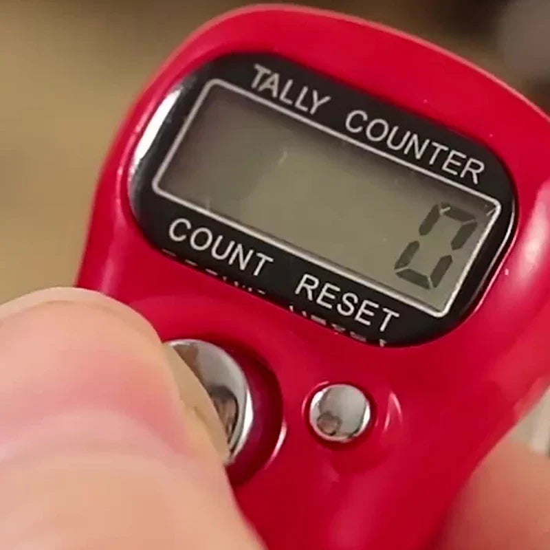 Versatile Mini Finger Counter Compass LED Electronic Handheld Tally