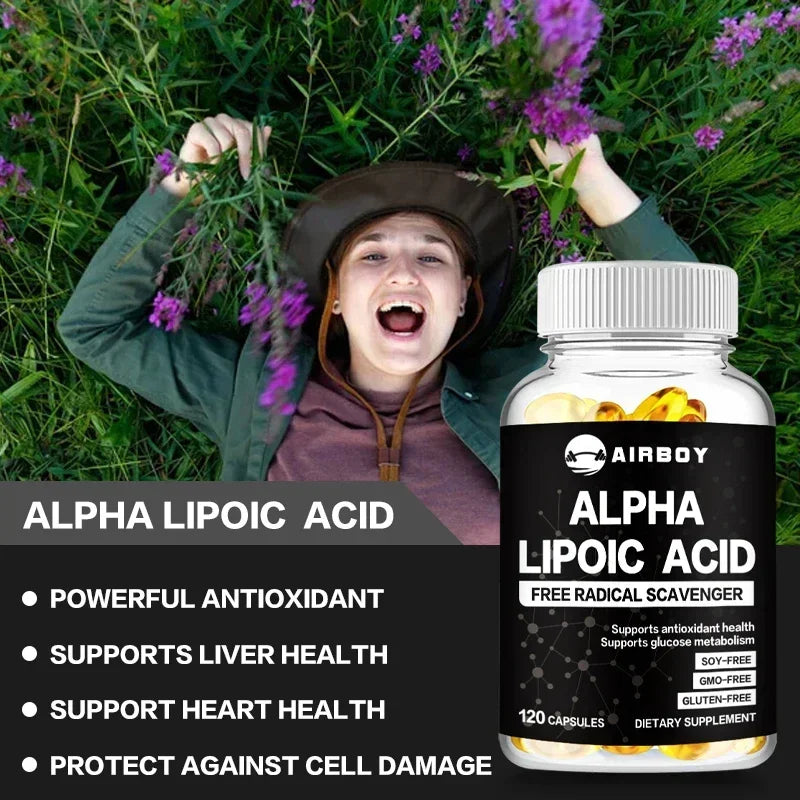 Alpha Lipoic Acid 600mg – Antioxidant & Energy Support Capsules
