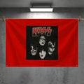 KISS Band Flag – Wall Banner for Bedroom & Concerts | 6 Sizes