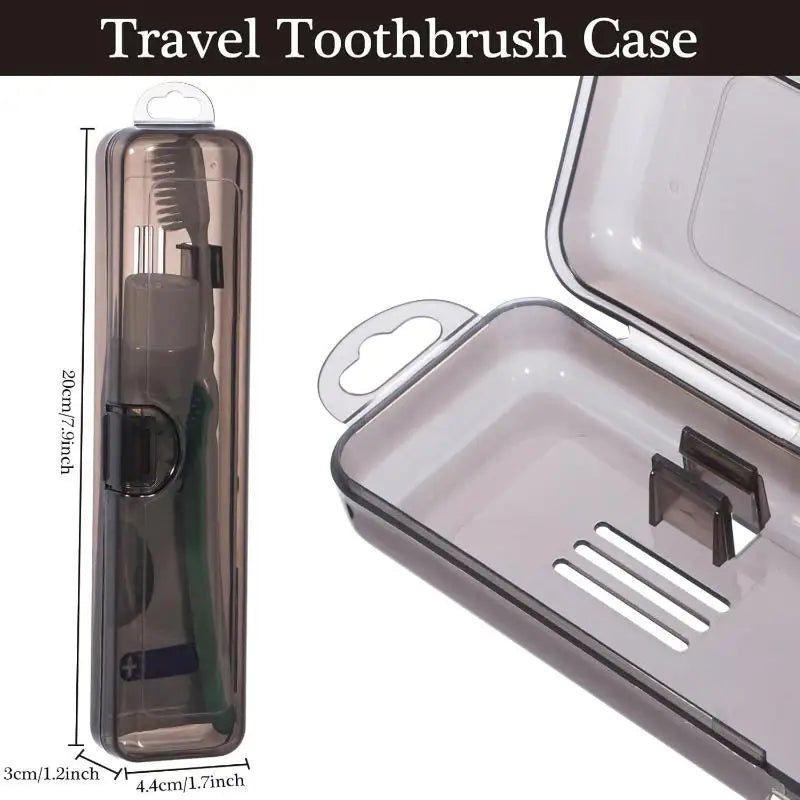 Travel Toothbrush Case – Clear Portable Organizer Box