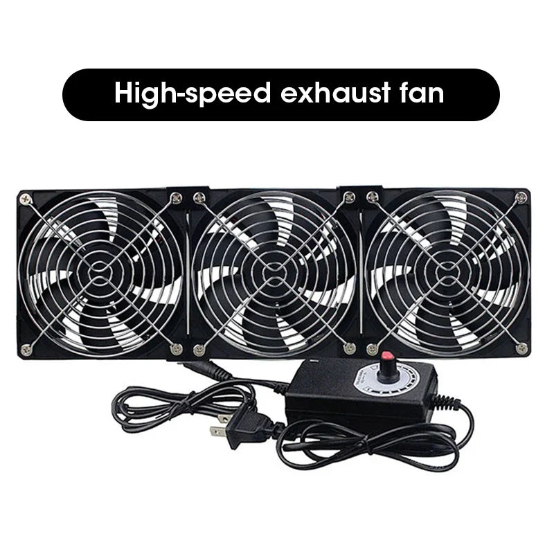 12cm 3000RPM PC Cooling Fan with Speed Controller 3V–12V