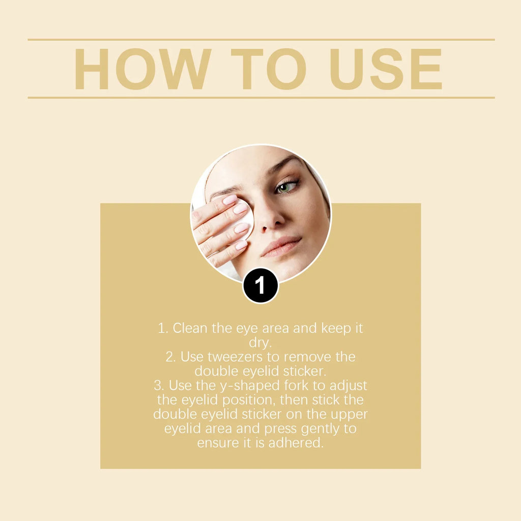 480pcs Invisible Eyelid Tape – Natural Eye Lift Strips