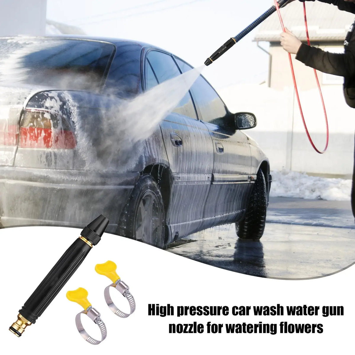 Adjustable High-Pressure Hose Nozzle – Car, Garden & Patio