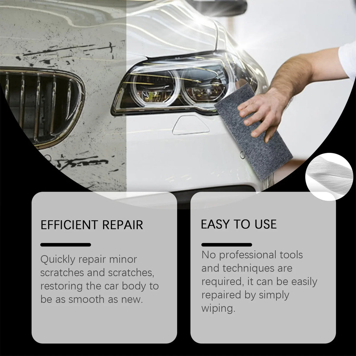 Nano Car Scratch Remover Cloth 12pcs – All Cars & SUVs