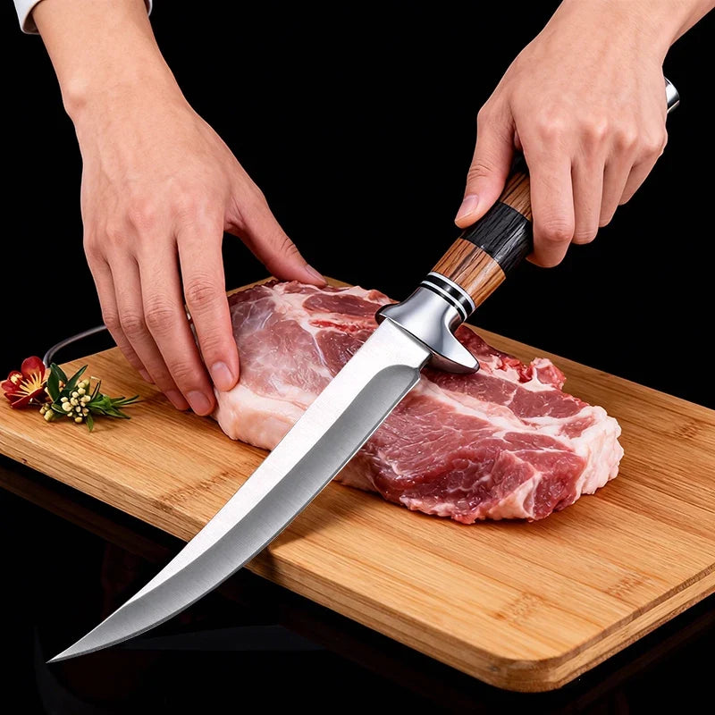 Japanese Sashimi Knife – Stainless Steel & Wooden Handle