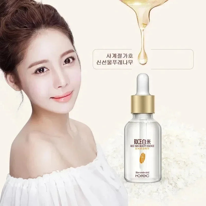 REAROYA White Rice Face Serum – Brighten, Firm & Shrink Pores
