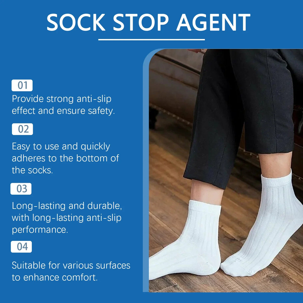Anti-Slip Sock Stop Glue | Heel & Sole Protector 50ml